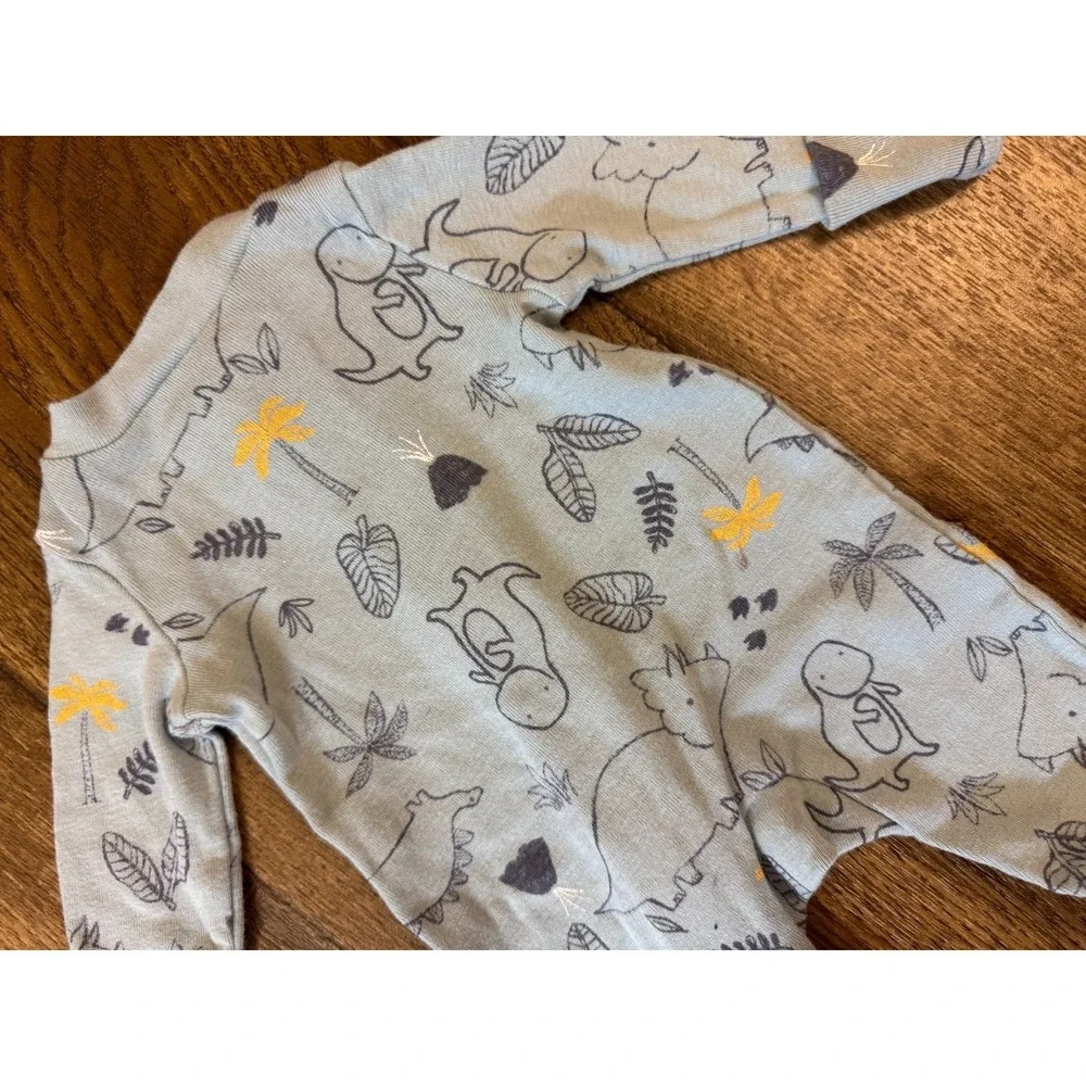 Carters Preemie Baby Boy Sleeper Dinosaurs Volcano Outfit Zipper Reborn‎ Doll